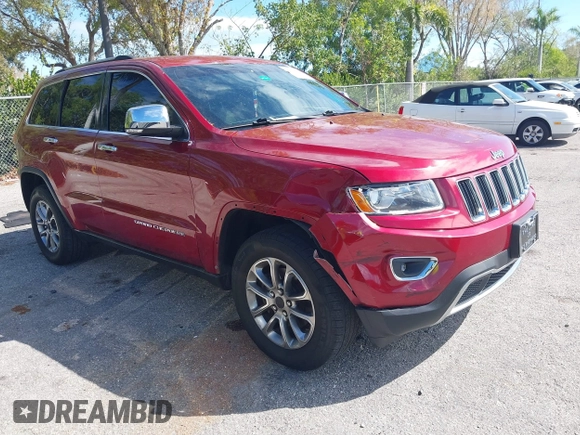 2014 Jeep Grand Cherokee Limited z VIN 1C4RJFBG4EC447633, wystawiony jako IAAI lot #41688829 z przebiegiem 109 472 mil mil oraz . Historia ofert i sprzedaży dostępna na DreamBid. Obrazek 1.