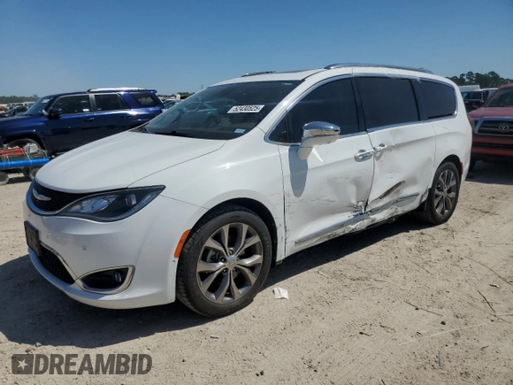 2017 Chrysler Pacifica Limited with VIN 2C4RC1GG0HR644056, listed as a Copart auction lot 52430525 with 119,956 mi miles and Salvage Title. Bid and sale history available at DreamBid. Image 1.