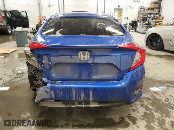 2017 Honda Civic Sedan EX-T with VIN 2HGFC1F46HH104065, listed as a Copart auction lot 43015035 with 93,690 mi miles and Salvage Title. Bid and sale history available at carsss.com. Image 6.