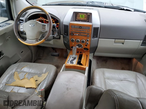 2004 Infiniti QX56 with VIN 5N3AA08A94N801682, listed as a Copart auction lot 43041555 with 246,176 mi miles and Salvage Title. Bid and sale history available at carsss.com. Image 8.