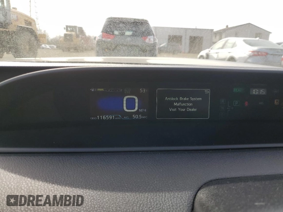 2020 Toyota Prius LE with VIN JTDL9RFU0L3018258, listed as a Copart auction lot 48547865 with 116,591 mi miles and Salvage Title. Bid and sale history available at DreamBid. Image 9.