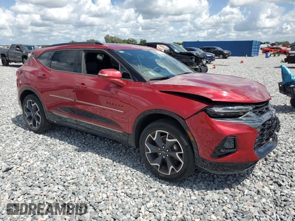2020 Chevrolet Blazer RS z VIN 3GNKBERS3LS665144, wystawiony jako Copart lot #60528505 z przebiegiem 15 218 mil mil oraz Szkoda całkowita • Salvage title. Historia ofert i sprzedaży dostępna na DreamBid. Obrazek 4.