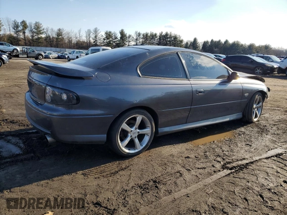 2006 Pontiac GTO z VIN 6G2VX12UX6L566625, wystawiony jako Copart lot #44725255 z przebiegiem 120 358 mil mil oraz Szkoda całkowita • Salvage title. Historia ofert i sprzedaży dostępna na DreamBid. Obrazek 3.