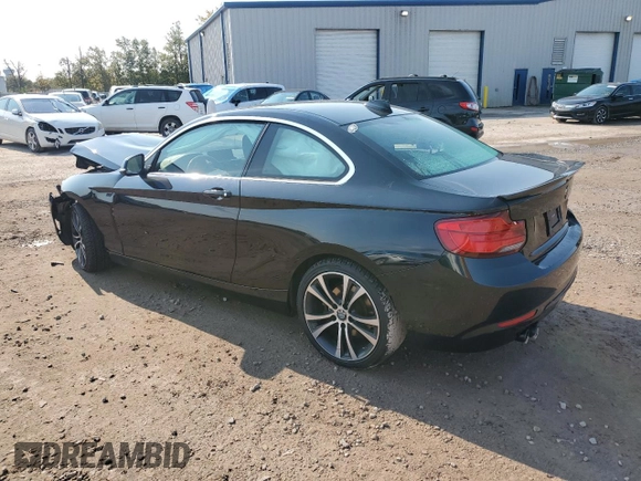 2018 BMW 2 Series 230i xDrive with VIN WBA2J3C57JVA49747, listed as a Copart auction lot 74891334 with Not provided miles and Salvage title. Bid and sale history available at DreamBid. Image 2.