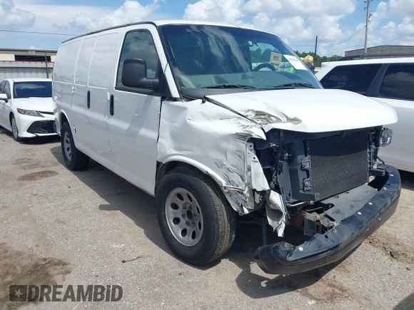 2013 Chevrolet Express Cargo with VIN 1GCSGAFX9D1123777, listed as a IAAI auction lot 42530340 with 232,340 mi miles and . Bid and sale history available at DreamBid. Image 1.