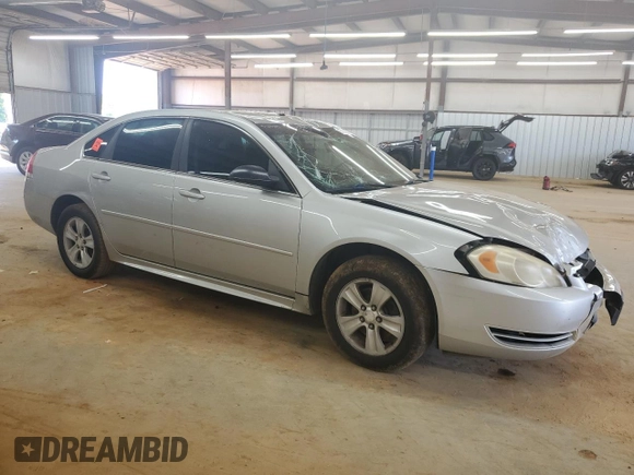 2012 Chevrolet Impala LS Fleet with VIN 2G1WF5E39C1117019, listed as a Copart auction lot 62472985 with 221,118 mi miles and Salvage title. Bid and sale history available at DreamBid. Image 4.