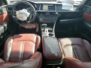 2016 Kia Optima SX Turbo with VIN 5XXGW4L24GG025588, listed as a Copart auction lot 54374135 with 109,005 mi miles and Salvage title. Bid and sale history available at DreamBid. Image 8.