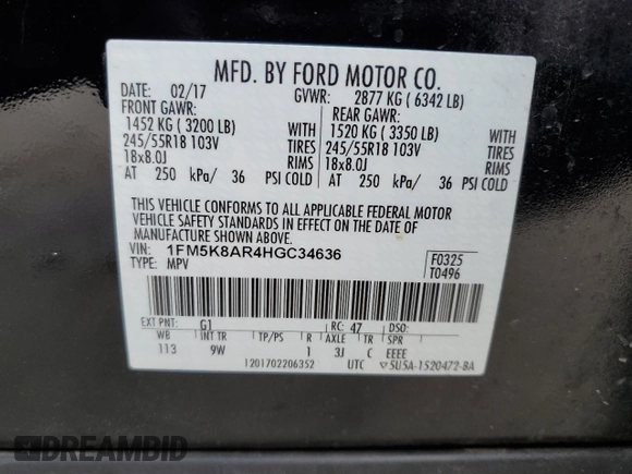 2017 Ford Police Interceptor Utility z VIN 1FM5K8AR4HGC34636, wystawiony jako Copart lot #50715995 z przebiegiem 68 550 mil mil oraz Szkoda całkowita • Salvage title. Historia ofert i sprzedaży dostępna na DreamBid. Obrazek 13.