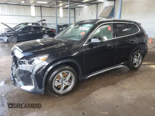 2025 BMW X1 xDrive28i with VIN WBX73EF02S5108414, listed as a Copart auction lot 47369655 with 10,078 mi miles and Clean Title. Bid and sale history available at carsss.com. Image 1.