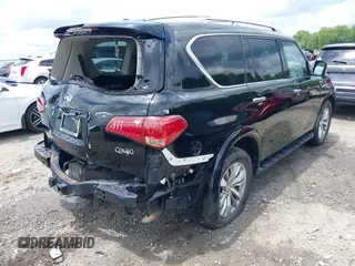 2017 Infiniti QX80 Signature Edition with VIN JN8AZ2NE9H9152154, listed as a IAAI auction lot 42457572 with 108,080 mi miles and . Bid and sale history available at DreamBid. Image 4.