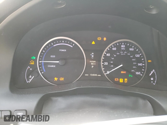 2013 Lexus ES 300h with VIN JTHBW1GGXD2006414, listed as a Copart auction lot 54230215 with 154,046 mi miles and Salvage Title. Bid and sale history available at DreamBid. Image 9.