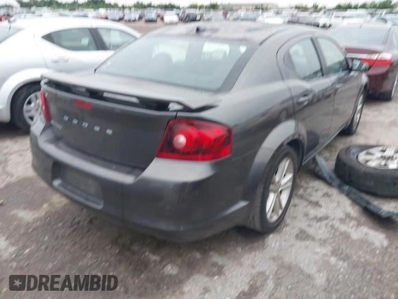 2014 Dodge Avenger SE with VIN 1C3CDZAB5EN234445, listed as a IAAI auction lot 42669108 with 82,930 mi miles and . Bid and sale history available at DreamBid. Image 4.