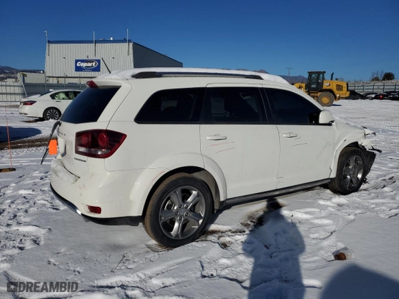 2017 Dodge Journey Crossroad Plus with VIN 3C4PDCGGXHT601406, listed as a Copart auction lot 42246095 with 91,740 mi miles and Salvage Title. Bid and sale history available at carsss.com. Image 3.