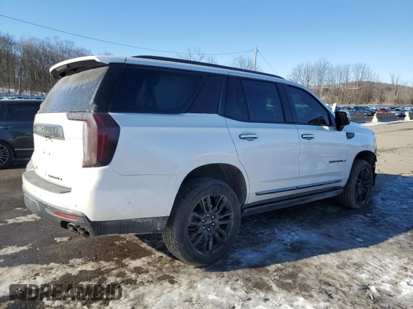 2023 GMC Yukon Denali Ultimate with VIN 1GKS2EKL6PR491207, listed as a Copart auction lot 42675175 with 25,213 mi miles and Salvage Title. Bid and sale history available at carsss.com. Image 3.