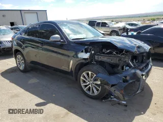 2019 BMW X6 xDrive35i with VIN 5UXKU2C56K0Z65365, listed as a Copart auction lot 59678573 with 54,944 mi miles. Bid and sale history available at carsss.com. Image 4.