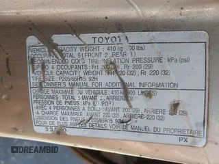 1997 Toyota Camry LE z VIN JT2BF22K6V0081619, wystawiony jako IAAI lot #42344289 z przebiegiem Nie podano mil oraz . Historia ofert i sprzedaży dostępna na DreamBid. Obrazek 9.