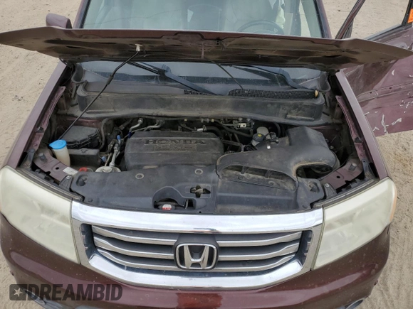 2012 Honda Pilot Touring with VIN 5FNYF3H91CB032239, listed as a Copart auction lot 46851165 with 101,402 mi miles and Salvage Title. Bid and sale history available at carsss.com. Image 13.