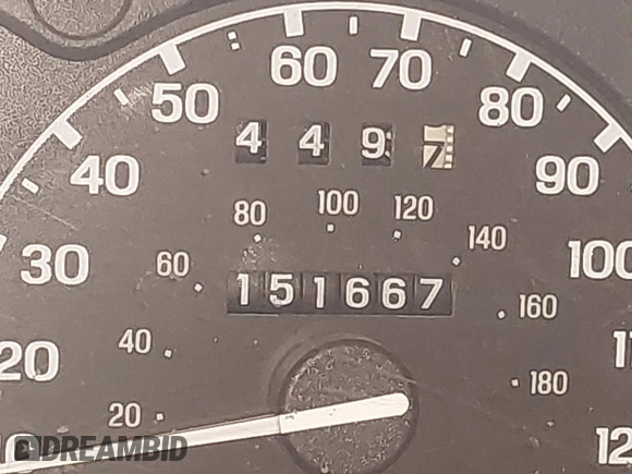 1997 Mercury Mountaineer with VIN 4M2DU55P6VUJ41951, listed as a IAAI auction lot 42260936 with 151,667 mi miles and . Bid and sale history available at DreamBid. Image 15.