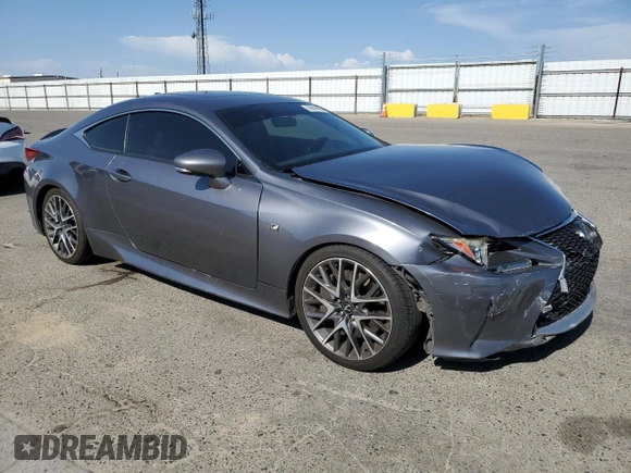 2016 Lexus RC 350 F Sport with VIN JTHHE5BC6G5012495, listed as a Copart auction lot 58546685 with 136,405 mi miles and Salvage title. Bid and sale history available at DreamBid. Image 4.