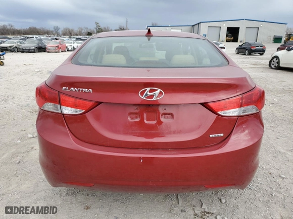 2011 Hyundai Elantra Ltd with VIN KMHDH4AE9BU151714, listed as a Copart auction lot 89160755 with 53,059 mi miles and Salvage Title. Bid and sale history available at carsss.com. Image 6.
