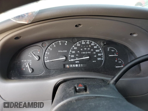 2003 Ford Ranger XL Fleet with VIN 1FTYR44V83PA98504, listed as a Copart auction lot 63991885 with 280,249 mi miles and Non repairable. Bid and sale history available at DreamBid. Image 9.