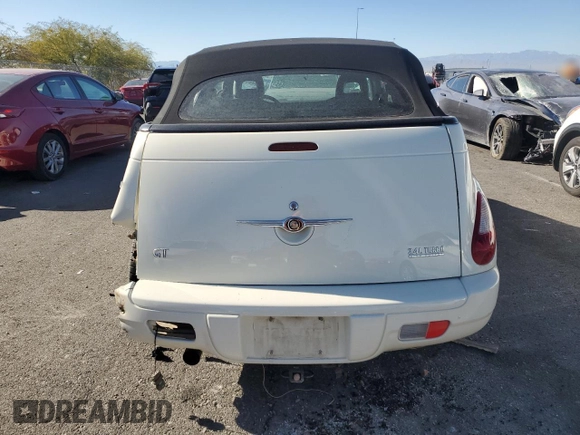 2006 Chrysler PT Cruiser GT with VIN 3C3HY75S56T358662, listed as a Copart auction lot 85990554 with 50,456 mi miles and Salvage title. Bid and sale history available at DreamBid. Image 6.