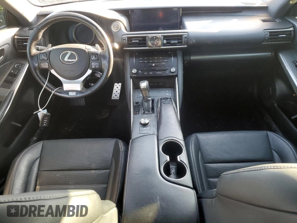 2017 Lexus IS 350 with VIN JTHCE1D22H5013734, listed as a Copart auction lot 80974524 with 89,820 mi miles and Salvage title. Bid and sale history available at DreamBid. Image 8.