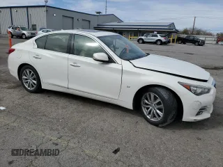 2015 Infiniti Q50 Premium z VIN JN1BV7AR5FM393921, wystawiony jako Copart lot #49456545 z przebiegiem 158 859 mil mil oraz Szkody całkowita. Historia ofert i sprzedaży dostępna na DreamBid. Obrazek 4.