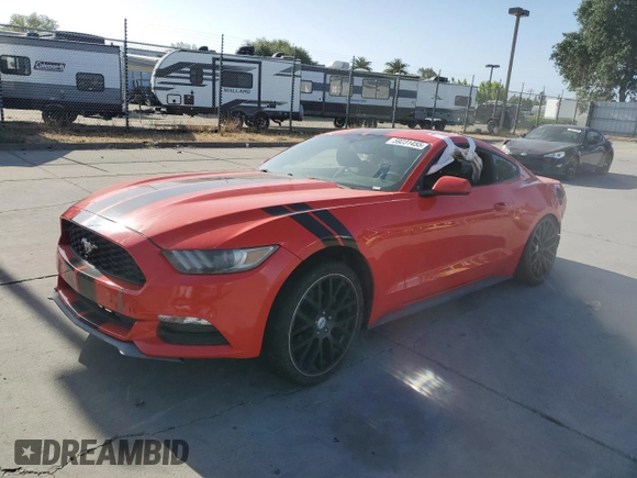 2015 Ford Mustang V6 with VIN 1FA6P8AM3F5345921, listed as a Copart auction lot 59231455 with 130,844 mi miles and Salvage title. Bid and sale history available at DreamBid. Image 1.