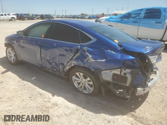2015 Chrysler 200 Limited with VIN 1C3CCCAB6FN691587, listed as a Copart auction lot 51657205 with 0 mi miles and Clean Title. Bid and sale history available at carsss.com. Image 2.