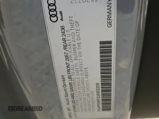 2018 Audi RS 5 z VIN WUAPWAF53JA902209, wystawiony jako Copart lot #53009973 z przebiegiem 30 163 mil mil oraz . Historia ofert i sprzedaży dostępna na DreamBid. Obrazek 13.