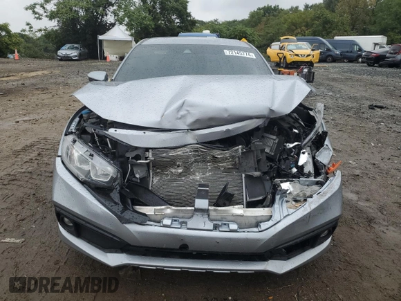 2019 Honda Civic Sport with VIN 2HGFC2F80KH583583, listed as a Copart auction lot 72145774 with 61,228 mi miles and Salvage title. Bid and sale history available at DreamBid. Image 5.