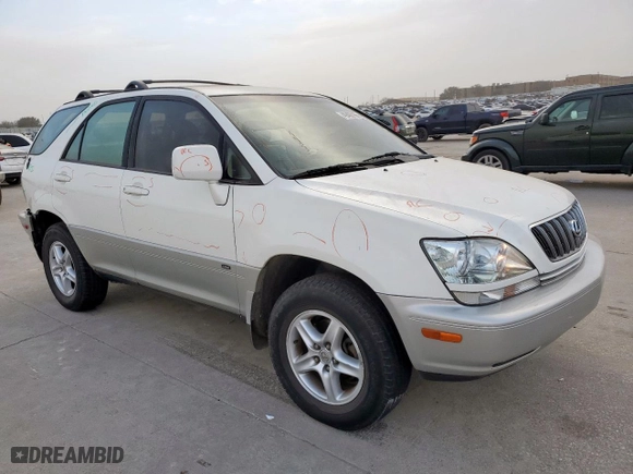 2002 Lexus RX 300 with VIN JTJGF10U520126876, listed as a Copart auction lot 49403165 with 135,345 mi miles and Salvage Title. Bid and sale history available at carsss.com. Image 4.