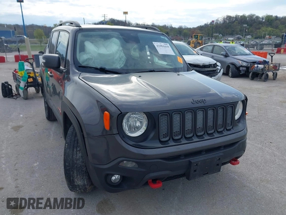 2017 Jeep Renegade Deserthawk with VIN ZACCJBCB2HPF51653, listed as a IAAI auction lot 41994419 with 115,444 mi miles and . Bid and sale history available at DreamBid. Image 6.