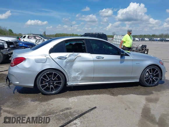 2017 Mercedes-Benz C 43 AMG with VIN 55SWF6EB4HU185817, listed as a IAAI auction lot 41821204 with 86,699 mi miles and . Bid and sale history available at DreamBid. Image 13.