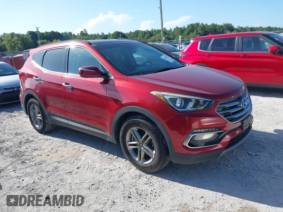 2017 Hyundai Santa Fe 2.4L with VIN 5XYZUDLBXHG397691, listed as a IAAI auction lot 42687035 with 115,563 mi miles and . Bid and sale history available at DreamBid. Image 1.