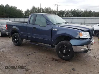 2005 Ford F-150 XL with VIN 1FTRF14585KC00914, listed as a Copart auction lot 43589325 with 181,304 mi miles and Salvage Title. Bid and sale history available at carsss.com. Image 4.