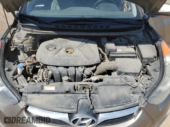 2013 Hyundai Elantra Limited z VIN 5NPDH4AE5DH439750, wystawiony jako Copart lot #59138845 z przebiegiem 152 065 mil mil oraz Nie do naprawy • Non repairable. Historia ofert i sprzedaży dostępna na DreamBid. Obrazek 11.