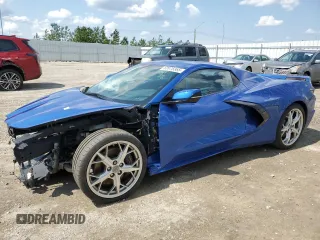2020 Chevrolet Corvette 3LT with VIN 1G1Y83D41L5109190, listed as a Copart auction lot 60976365 with 28,119 mi miles and Salvage title. Bid and sale history available at DreamBid. Image 1.