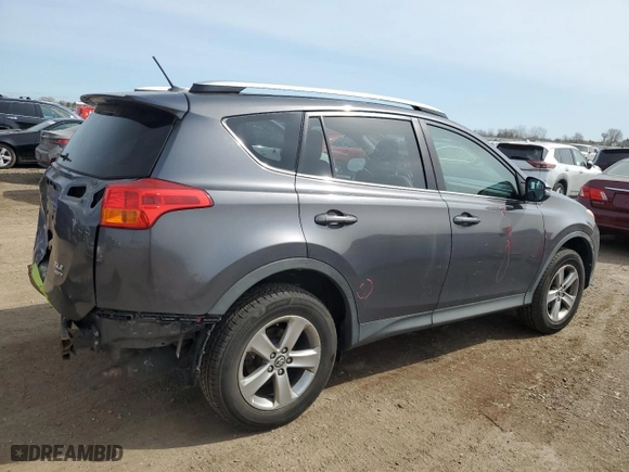 2015 Toyota RAV4 XLE with VIN 2T3RFREV1FW265335, listed as a Copart auction lot 50561665 with 173,374 mi miles and Salvage Title. Bid and sale history available at carsss.com. Image 3.