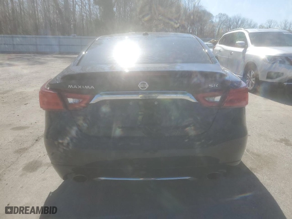 2017 Nissan Maxima SR with VIN 1N4AA6AP1HC405025, listed as a Copart auction lot 52280905 with 79,454 mi miles and Salvage Title. Bid and sale history available at carsss.com. Image 6.