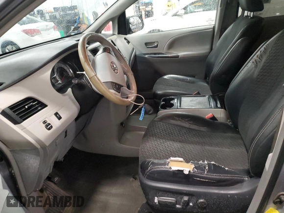 2012 Toyota Sienna SE with VIN 5TDXK3DC3CS180574, listed as a Copart auction lot 45020255 with 240,341 mi miles and Clean Title. Bid and sale history available at carsss.com. Image 7.