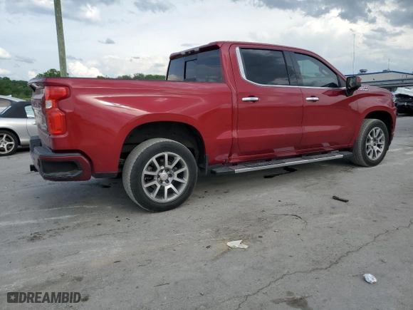 2019 Chevrolet Silverado 1500 High Country with VIN 3GCPWFED8KG257983, listed as a Copart auction lot 54558245 with 99,395 mi miles and Clean Title. Bid and sale history available at carsss.com. Image 3.