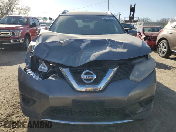 2016 Nissan Rogue SV with VIN KNMAT2MV9GP622515, listed as a Copart auction lot 48576075 with 132,907 mi miles and Salvage Title. Bid and sale history available at carsss.com. Image 5.