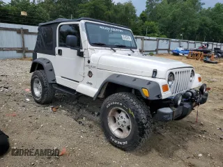 2000 Jeep Wrangler Sahara with VIN 1J4FA59SXYP760278, listed as a Copart auction lot 60402485 with 192,161 mi miles and Salvage title. Bid and sale history available at DreamBid. Image 4.