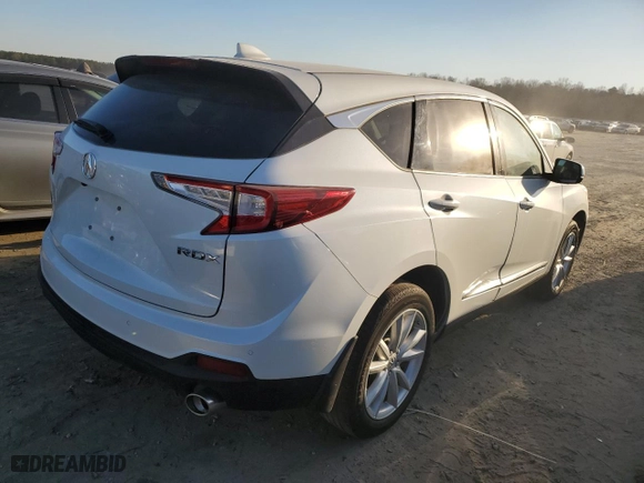 2020 Acura RDX w/Technology Pkg with VIN 5J8TC1H56LL006187, listed as a Copart auction lot 89370885 with 27,331 mi miles and Salvage Title. Bid and sale history available at carsss.com. Image 3.