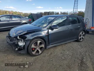 2015 Volkswagen Golf GTI S with VIN 3VW5T7AU3FM033956, listed as a Copart auction lot 75468044 with 131,095 mi miles and Salvage Title. Bid and sale history available at carsss.com. Image 1.