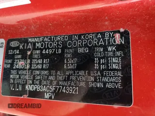 2015 Kia Sportage LX z VIN KNDPB3AC5F7743921, wystawiony jako Copart lot #57793315 z przebiegiem 97 948 mil mil oraz Czysty tytuł • Clean title. Historia ofert i sprzedaży dostępna na DreamBid. Obrazek 12.