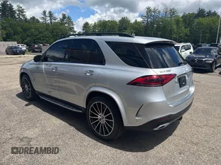 2021 Mercedes-Benz GLE 350 with VIN 4JGFB4JB7MA451823, listed as a IAAI auction lot 42409385 with 91,878 mi miles and . Bid and sale history available at DreamBid. Image 3.