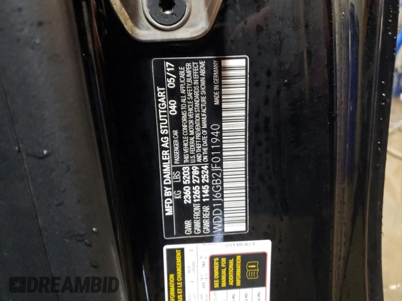 2018 Mercedes-Benz E-Class E 400 with VIN WDD1J6GB2JF011940, listed as a Copart auction lot 42929745 with 0 mi miles and Salvage Title. Bid and sale history available at carsss.com. Image 12.